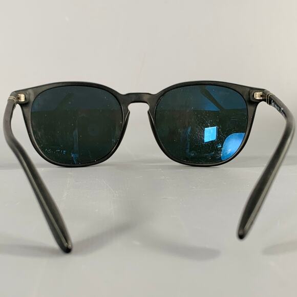 PERSOL Black Silver Acetate Sunglasses - Picture 3 of 8